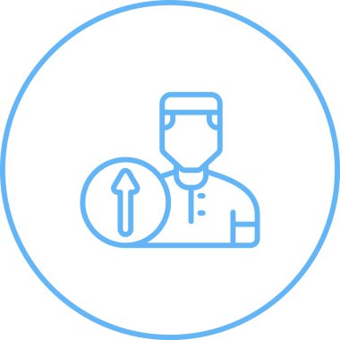 Tıbbi maskeli bir adam ve hemşirenin vektör çizimi