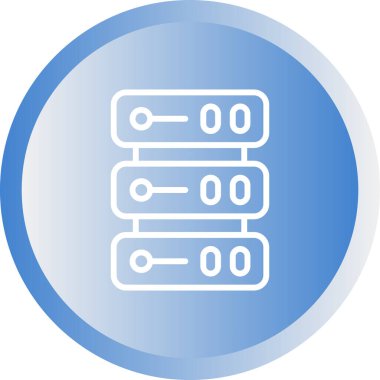 sunucu web simgesi vektör illüstrasyonu