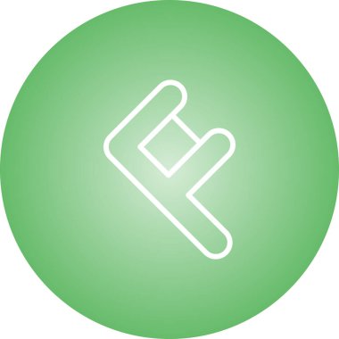 Modern b 'nin vektör illüstrasyonu eksik simgesi