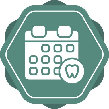 randevu tarihi gün simgesi rozet biçiminde