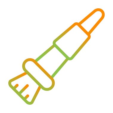 Boya fırçası web simgesi, vektör illüstrasyonu