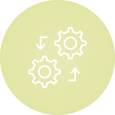 Vites vektör simgesi. Bu yuvarlak düz sembol beyaz arkaplanda pembe ve gri renklerle çizilir.