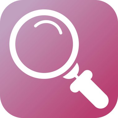 Büyütme cam ağ ikonu vektör illüstrasyonu  