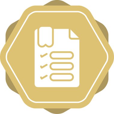 Belge simgesinin vektör illüstrasyonu