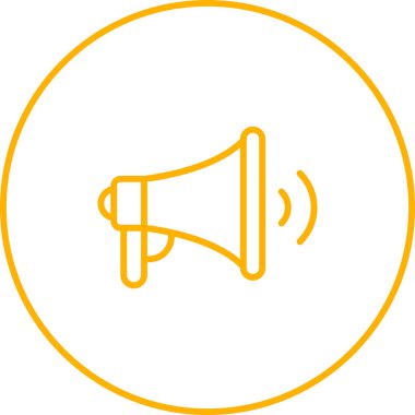 Hoparlör modern simgenin vektör illüstrasyonu