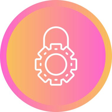 dişli simgesi vektör illüstrasyonu