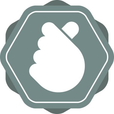 Hiçbir iz yok. Düz çember içinde vektör illüstrasyonu.