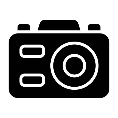 kamera simgesi vektör illüstrasyonu