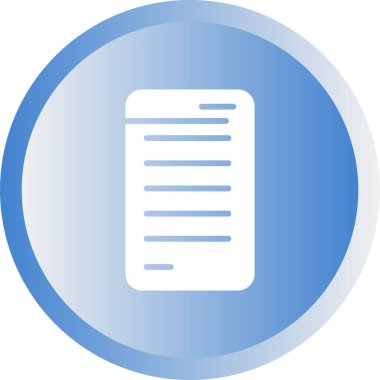 Belge. Web simgesi basit illüstrasyon