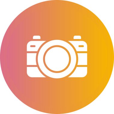 Kamera. Web simgesi basit illüstrasyon