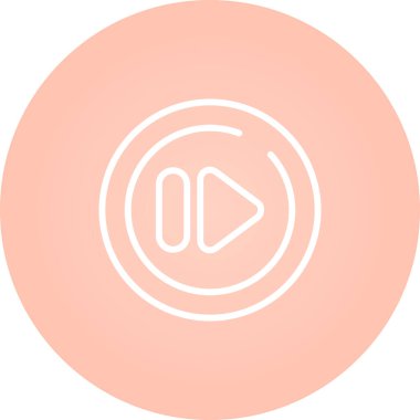 müzik çalar simgesi, vektör illüstrasyonu