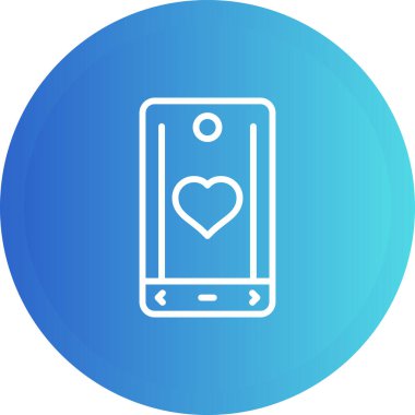 Cep telefonu. Web simgesi vektör illüstrasyonu.