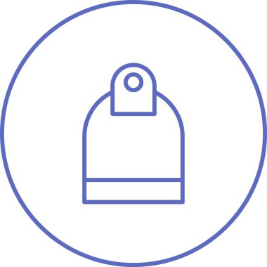 Güvenlik simgesinin vektör illüstrasyonu