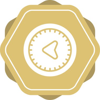 Altın sikke simgesinin vektör illüstrasyonu