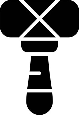 Çekiç simgesi, ağ basit illüstrasyon