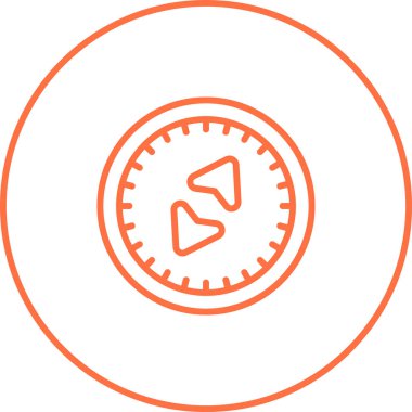 pusula simgesi web basit illüstrasyon