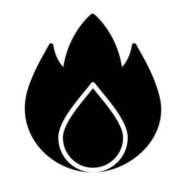 Ateş simgesi vektörünü ateşle