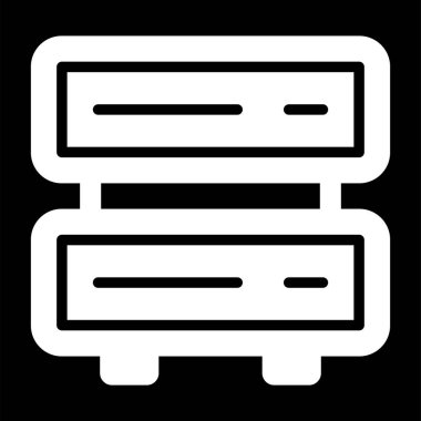 sunucu web simgesi vektör illüstrasyonu