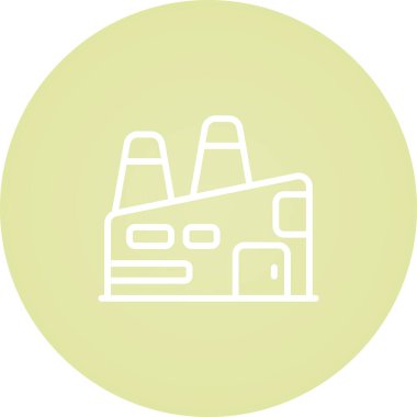 Eşsiz Fabrika Vektör Satırı Simgesi