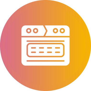 fırın ikonu vektör illüstrasyonu