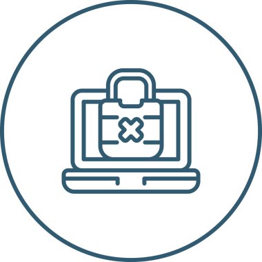 Bilgisayar. Web simgesi basit illüstrasyon 