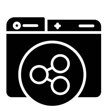 çamaşır makinesi vektör düz simge