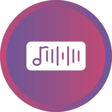 vektör müzik simgesi, vektör illüstrasyonu