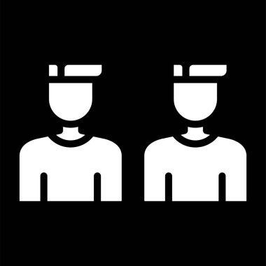 İnsan simgesinin vektör illüstrasyonu