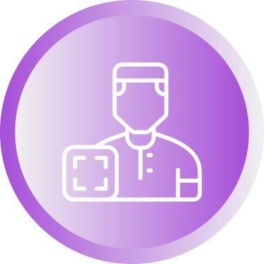 Doktor. Web simgesi basit tasarım