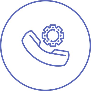 Telefon simgesinin vektör illüstrasyonu