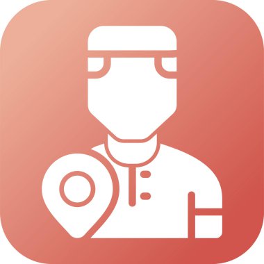 Kullanıcı simgesinin vektör çizimi