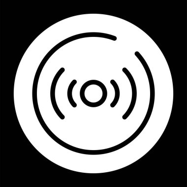 CD mi? Web simgesi basit illüstrasyon