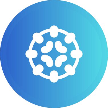 atom. Web simgesi basit illüstrasyon