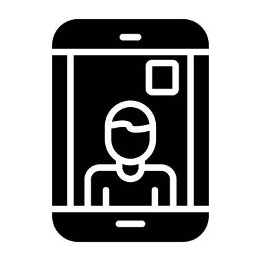 akıllı telefon simgesi vektör illüstrasyonu