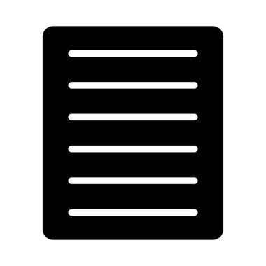 belge vektörü düz simge