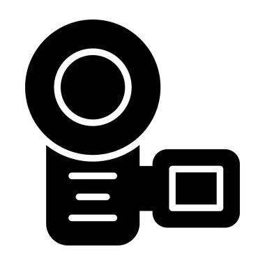 video kamera web simgesi vektör illüstrasyonu