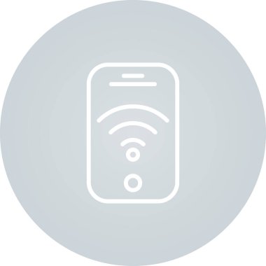 Akıllı telefon simgesinin vektör illüstrasyonu