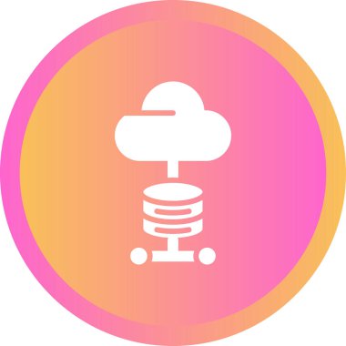 Bulut simgesinin vektör illüstrasyonu