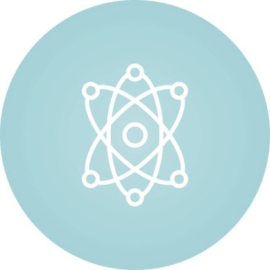 Atom simgesinin vektör illüstrasyonu