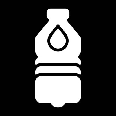 Su Şişesi Web simgesi, vektör illüstrasyonu 