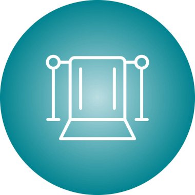  Yeşil Ekran Web simgesi vektör illüstrasyonu