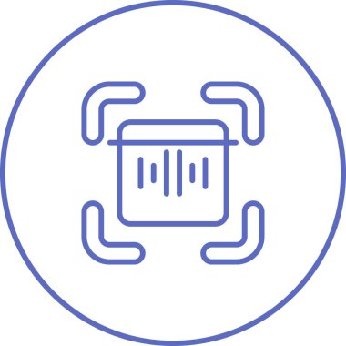 kod web simgesi, basit illüstrasyon