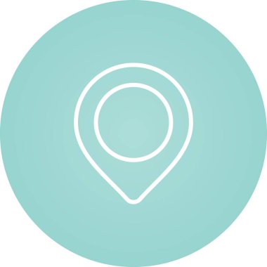 konum pin simgesi vektör illüstrasyonu