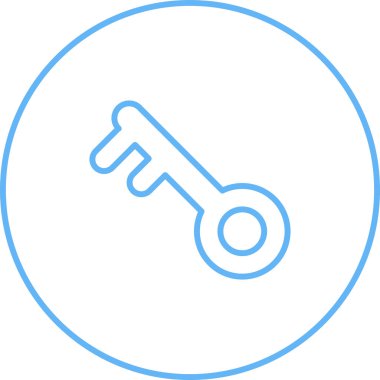 Anahtar. Web simgesi basit illüstrasyon