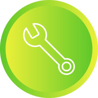 İngiliz anahtarı. Web simgesi basit illüstrasyon