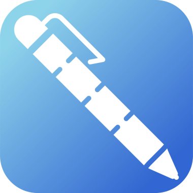 Bir kalem ağı simgesinin vektör illüstrasyonu 