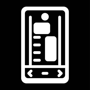 Cep telefonu. Web simgesi vektör illüstrasyonu.