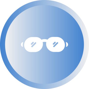Gözlük. Web simgesi basit illüstrasyon