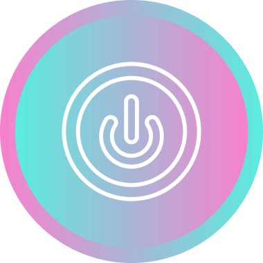 Modern bir Güç Düğmesi simgesinin vektör çizimi 