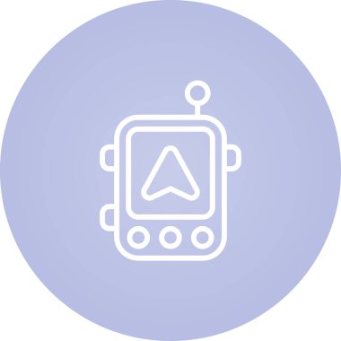 Robot simgesinin vektör illüstrasyonu